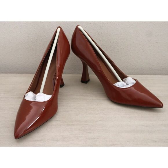 Gabrielle Union 684-5382 Women’s Sz 9 Cognac Brown Lilian Set In Heel Pumps - Picture 3 of 16